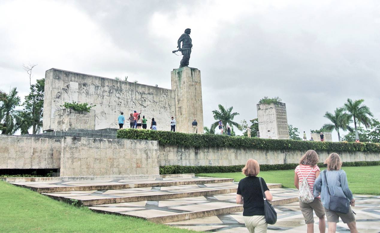 Tourists visit the Che Guevara museum and monument in Santa Clara, Cuba